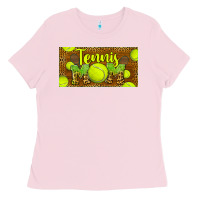 Bubblegum Pink tennis mom license plate Ladies Tee - BarkalooDesign