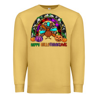 Antique Gold happy hallothanksmas Premium Sweatshirt - JahusDesignShop