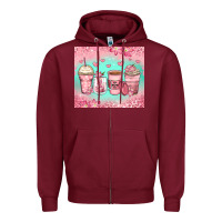 Burgundy best mom ever coffee cups Zipper Hoodie - Zillion Design Studio