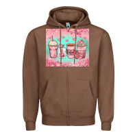 Chestnut best mom ever coffee cups Zipper Hoodie - Zillion Design Studio