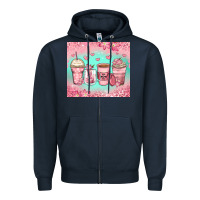 Navy best mom ever coffee cups Zipper Hoodie - Zillion Design Studio