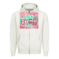 Oatmeal Heather best mom ever coffee cups Zipper Hoodie - Zillion Design Studio