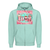 Seafoam best mom ever coffee cups Zipper Hoodie - Zillion Design Studio