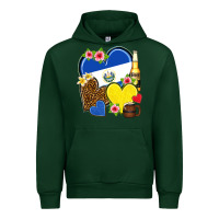 Forest Green el salvador hearts Urban Hoodie - NancyCooperArtShop