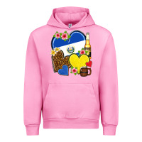 Fuchsia Pink el salvador hearts Urban Hoodie - NancyCooperArtShop