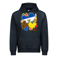 Navy el salvador hearts Urban Hoodie - NancyCooperArtShop