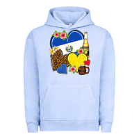 Pigment Grape Ice el salvador hearts Urban Hoodie - NancyCooperArtShop