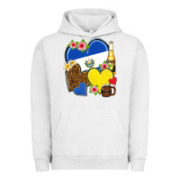Pigment Lunar Rock el salvador hearts Urban Hoodie - NancyCooperArtShop