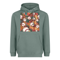 Sage baseball leopard seamless pattern Heavyweight Hoodie - JahusDesignShop
