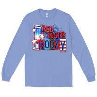 Colony Blue red white boozy billie wilder Long Sleeve Tee - texasbilliewilder