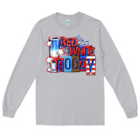 Moon Dust red white boozy billie wilder Long Sleeve Tee - texasbilliewilder