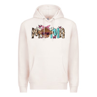 Pale Pink mama cow Premium Hoodie - MaliasSmallBusiness