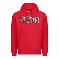 Red mama cow Premium Hoodie - MaliasSmallBusiness