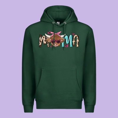 Mama Cow Premium Hoodie Designed By Maliassmallbusiness