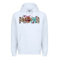 White mama cow Premium Hoodie - MaliasSmallBusiness