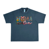 Midnight Navy mama bear with mama and baby Urban Heavy Tee - Artiststas