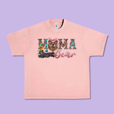 Mama Bear With Mama And Baby Urban Heavy Tee Designed By Artiststas