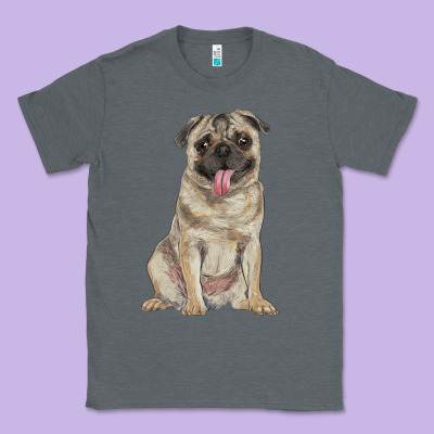 Pug Classic Tee Designed By Ranaportraitstore