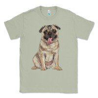 Matcha pug Classic Tee - RanaPortraitStore