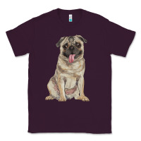 Plum pug Classic Tee - RanaPortraitStore