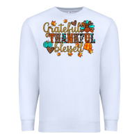 White grateful thankful blessed Premium Sweatshirt - JahusDesignShop
