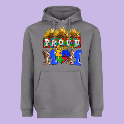 Proud Mom Heavyweight Hoodie Designed By Adodesignshop
