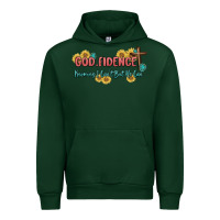 Forest Green god fidence Urban Hoodie - MaliasSmallBusiness