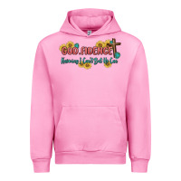 Fuchsia Pink god fidence Urban Hoodie - MaliasSmallBusiness