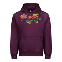 Mauve Wine god fidence Urban Hoodie - MaliasSmallBusiness