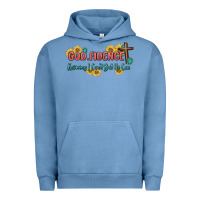 Pigment Pebble Blue god fidence Urban Hoodie - MaliasSmallBusiness