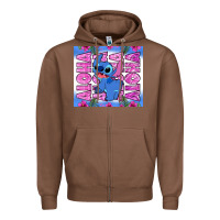 Chestnut aloha stitch Zipper Hoodie - Zillion Design Studio