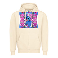 Sandshell aloha stitch Zipper Hoodie - Zillion Design Studio