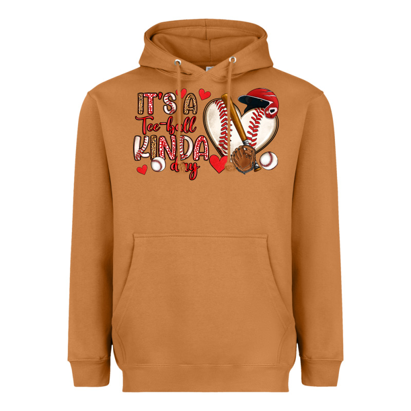 It S A Tee Ball Kinda Day Baseball Heavyweight Hoodie by Artiststas | Teevron