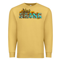 Antique Gold she is strong with cross Premium Sweatshirt - AdoDesignShop