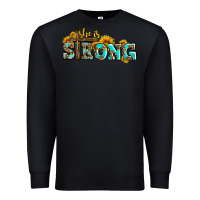 Black she is strong with cross Premium Sweatshirt - AdoDesignShop
