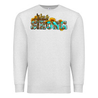 Oatmeal Heather she is strong with cross Premium Sweatshirt - AdoDesignShop