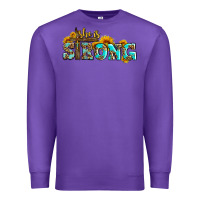Purple she is strong with cross Premium Sweatshirt - AdoDesignShop