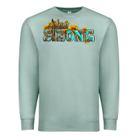 Seafoam she is strong with cross Premium Sweatshirt - AdoDesignShop