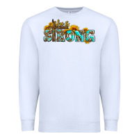 White she is strong with cross Premium Sweatshirt - AdoDesignShop