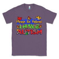 Lavender please be patient i have autism Classic Tee - Zillion Design Studio