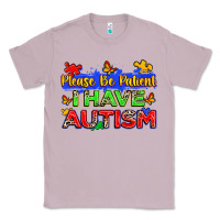 Lilac please be patient i have autism Classic Tee - Zillion Design Studio