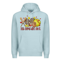 Blue Mist rub some dirt on it softball Premium Hoodie - MaliasSmallBusiness