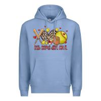 Colony Blue rub some dirt on it softball Premium Hoodie - MaliasSmallBusiness