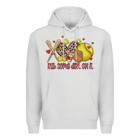 Dove Grey rub some dirt on it softball Premium Hoodie - MaliasSmallBusiness