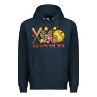 Navy rub some dirt on it softball Premium Hoodie - MaliasSmallBusiness
