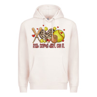 Pale Pink rub some dirt on it softball Premium Hoodie - MaliasSmallBusiness