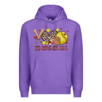 Purple rub some dirt on it softball Premium Hoodie - MaliasSmallBusiness