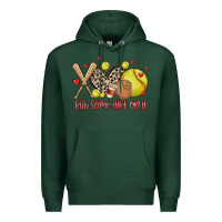 Sports Green rub some dirt on it softball Premium Hoodie - MaliasSmallBusiness