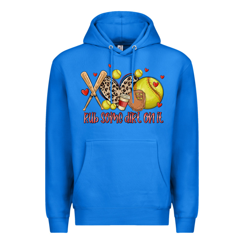 Rub Some Dirt On It Softball Premium Hoodie by MaliasSmallBusiness | Teevron