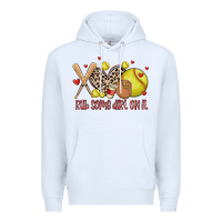 White rub some dirt on it softball Premium Hoodie - MaliasSmallBusiness
